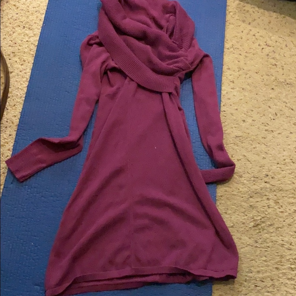 Sweater dress with pockets